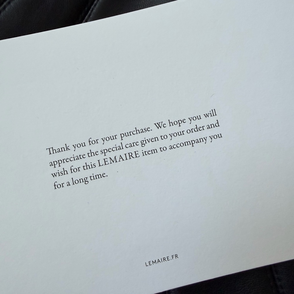 Lemaire Fortune Croissant Bag - Black - Picture 4 of 15